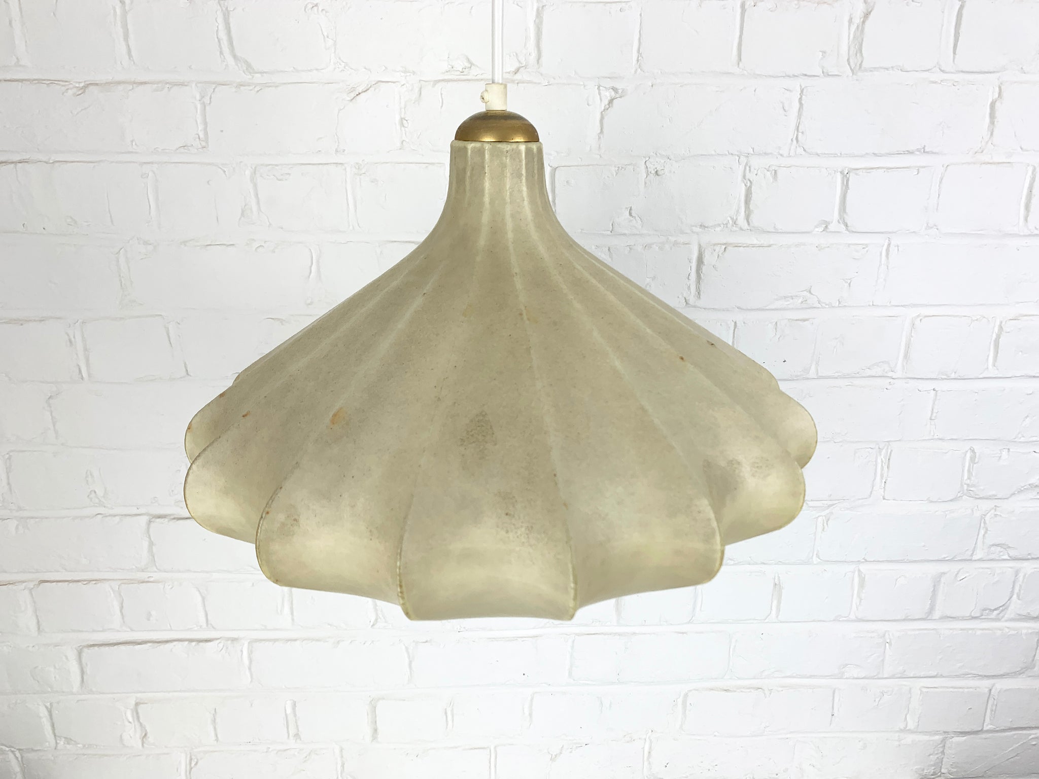 Cocoon Pendant by Lamp Friedel Wauer for Goldkant Leuchten, 1960s