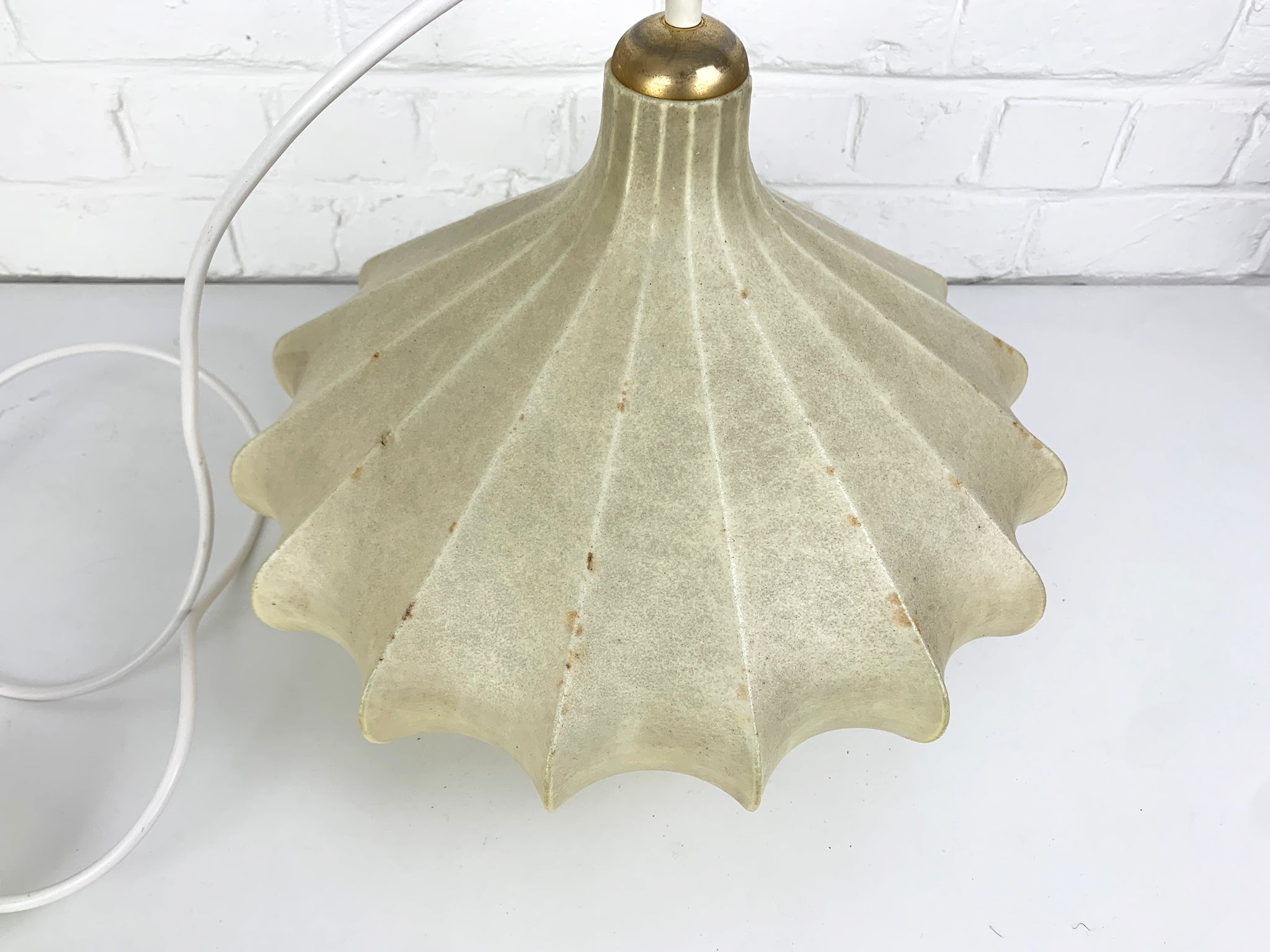 Cocoon Pendant by Lamp Friedel Wauer for Goldkant Leuchten, 1960s