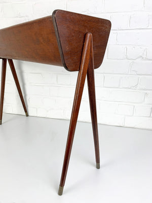 Danish Planter in teak with brass detail, 1960s Mid-Century