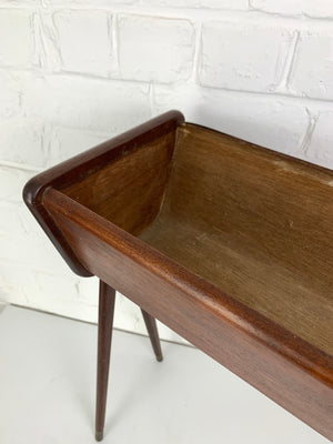 Danish Planter in teak with brass detail, 1960s Mid-Century