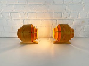 Pair Wall lights V-327 in Pinewood by Hans-Agne Jakobsson for AB Markaryd, 1960s
