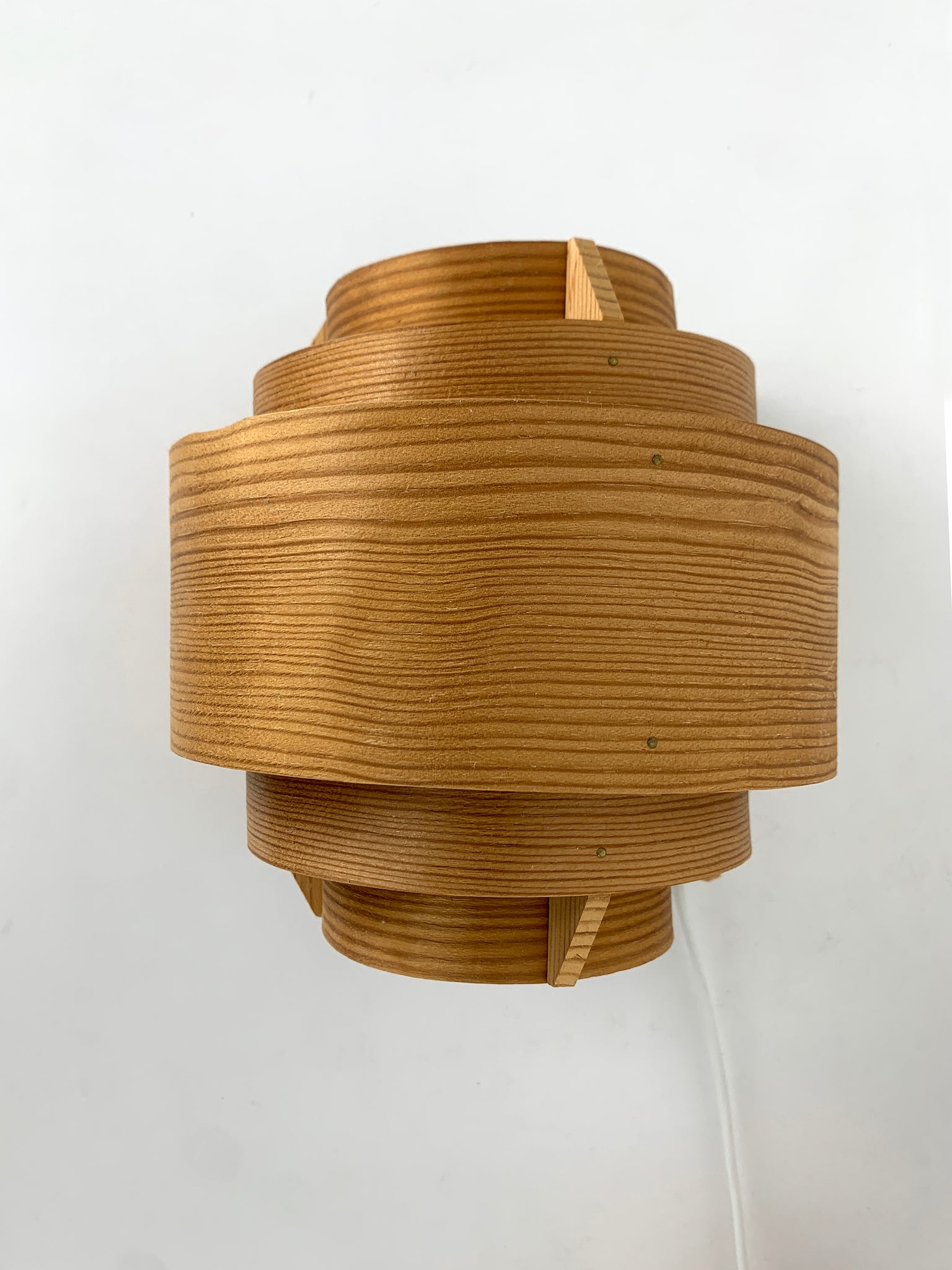 Pair Wall lights V-327 in Pinewood by Hans-Agne Jakobsson for AB Markaryd, 1960s