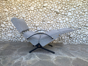 Osvaldo Borsani P40 Lounge Chair for Tecno, Italy 1950s, Reupholstered