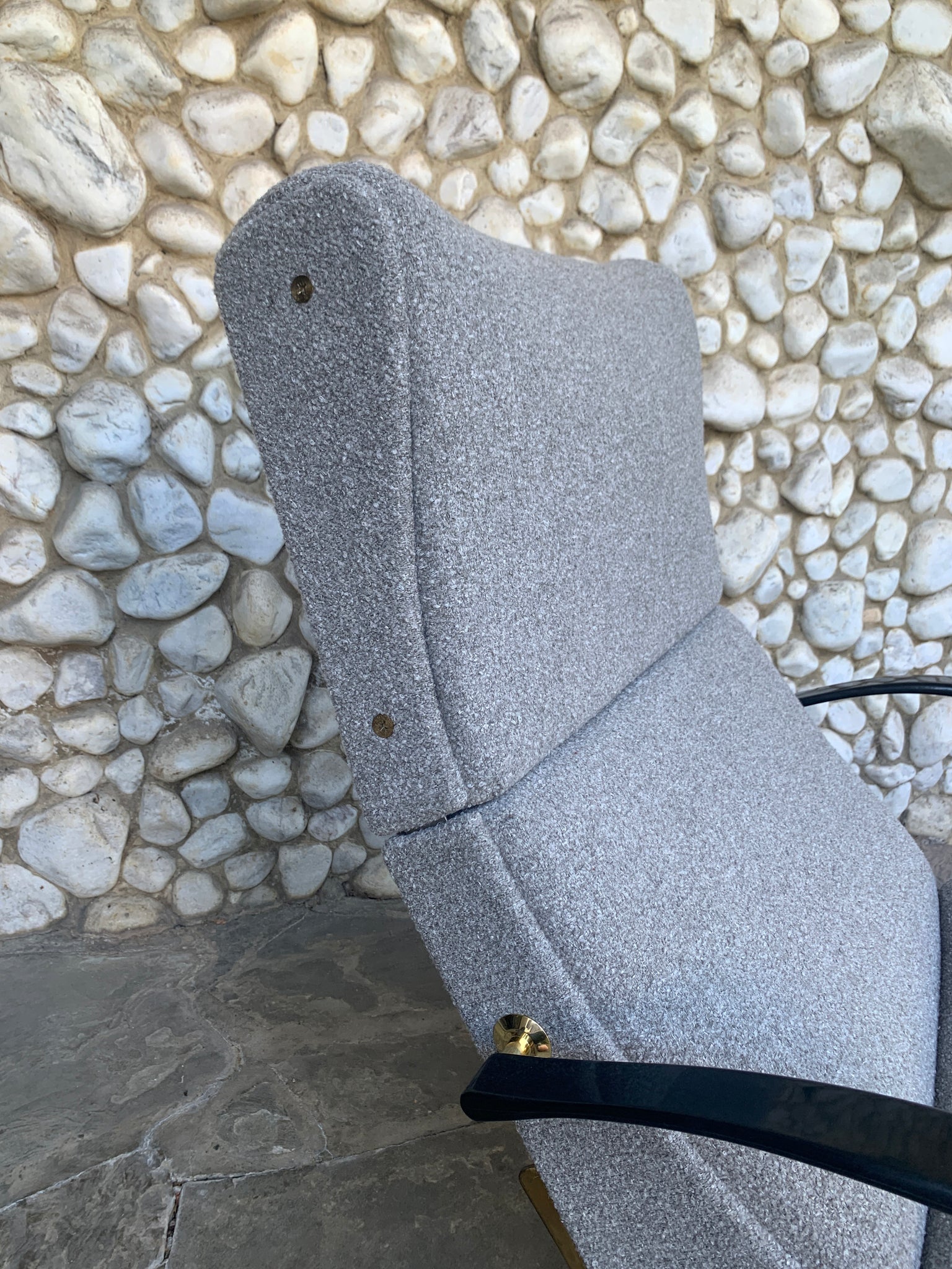 Osvaldo Borsani P40 Lounge Chair for Tecno, Italy 1950s, Reupholstered