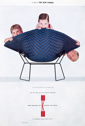 Big Diamond chair by Harry Bertoia for Knoll International 1960s, restored