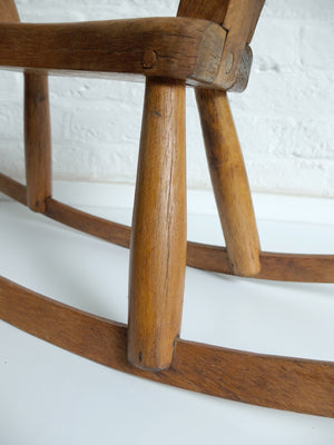 Vintage Wooden Children's Rocking Horse Kay Bojesen, Denmark 1950s
