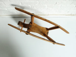 Vintage Wooden Children's Rocking Horse Kay Bojesen, Denmark 1950s