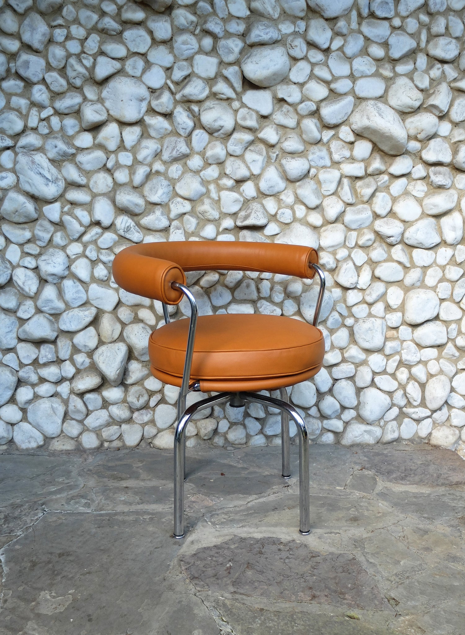 Vintage LC7 Swivel Chair by Charlotte Perriand Le Corbusier