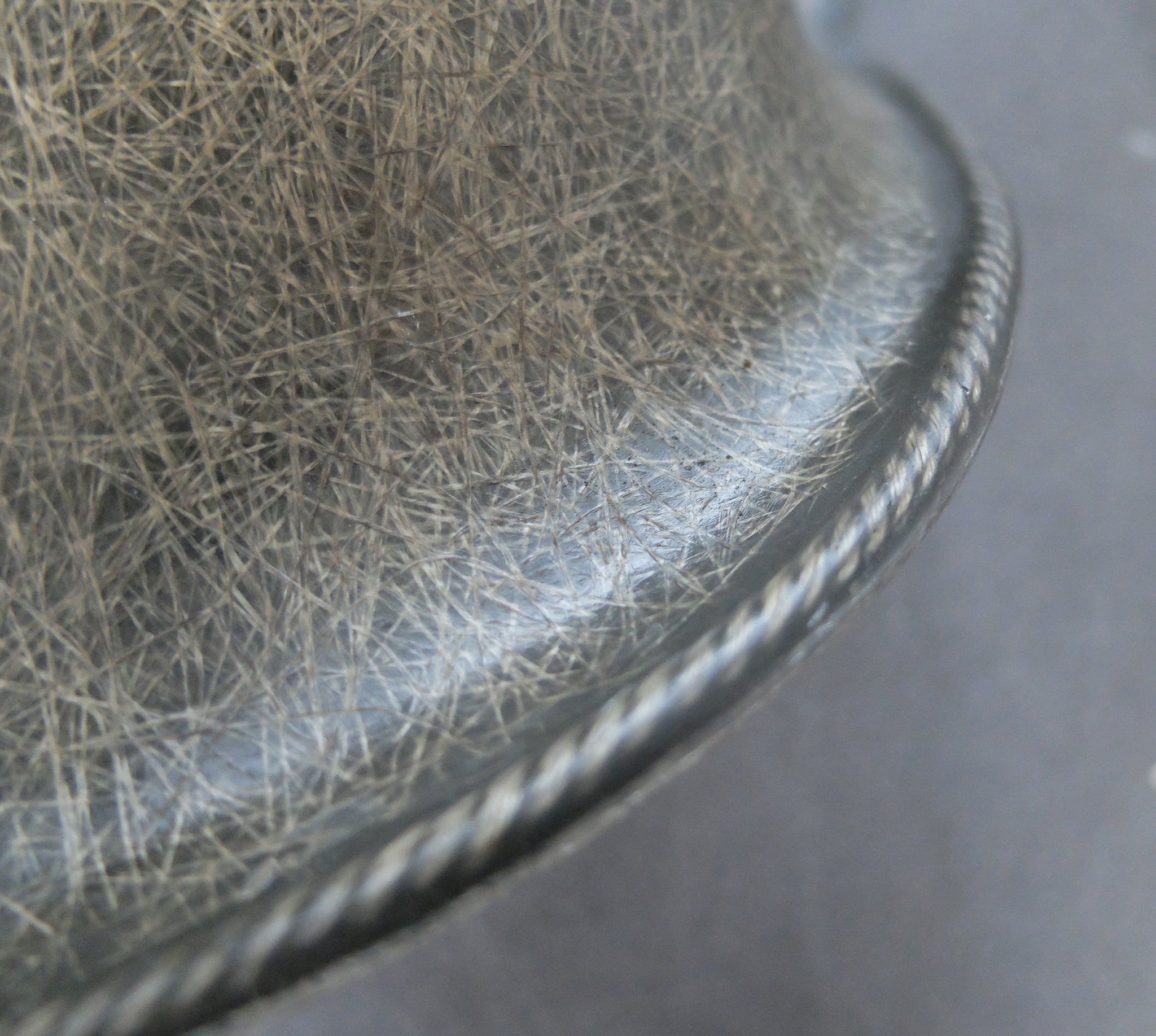 DAR Fiberglass Armchair with Rope-Edge on original Eiffel Base by Charles Eames for Zenith, pre Herman Miller 1950