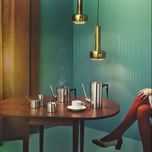 Pair Guldpendel Pendants in Chrome by Vilhelm Lauritzen for Louis Poulsen, 1960s