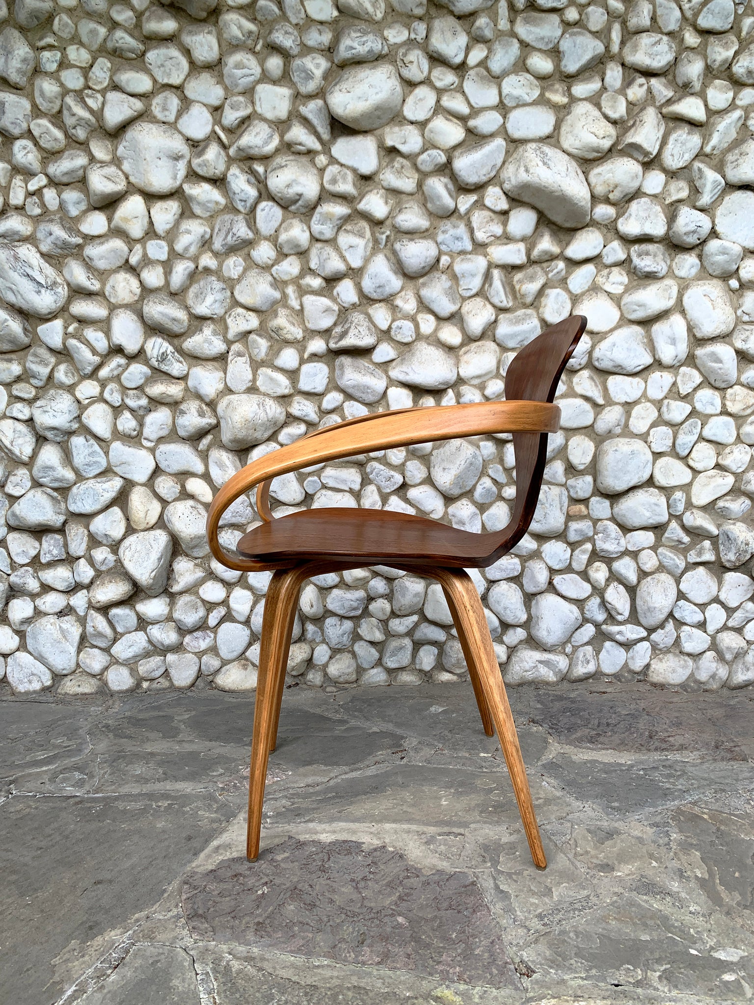 Vintage Pretzel Armchair by Norman Cherner for Plycraft USA, 1960s