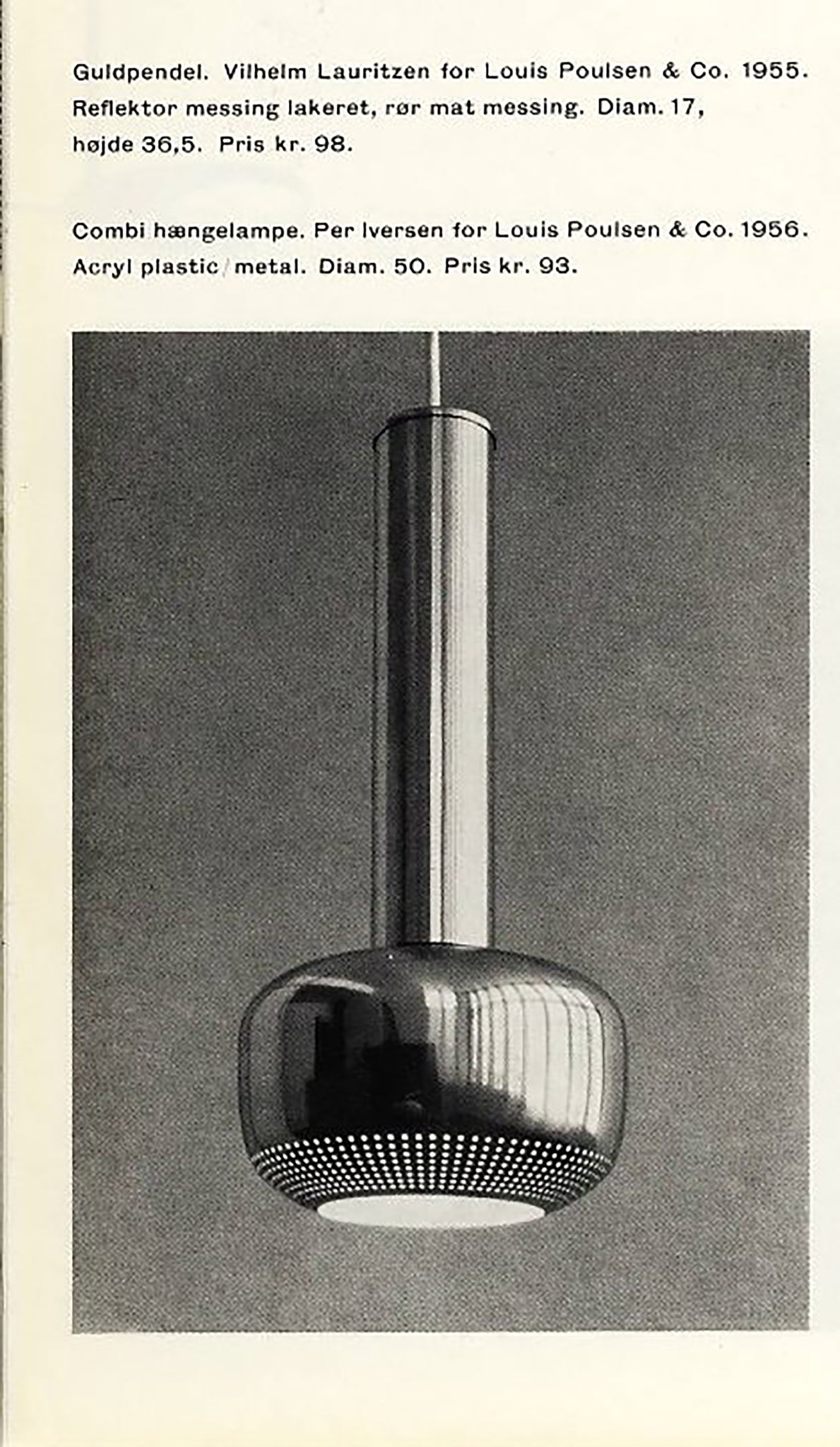 Pair Guldpendel Pendants in Chrome by Vilhelm Lauritzen for Louis Poulsen, 1960s
